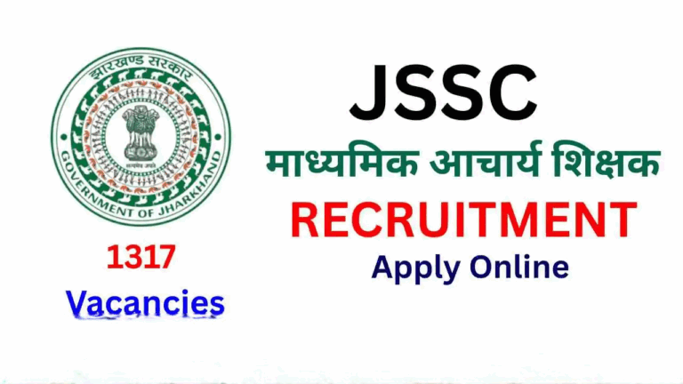 JSSC Acharya Teacher Recruitment 2025 