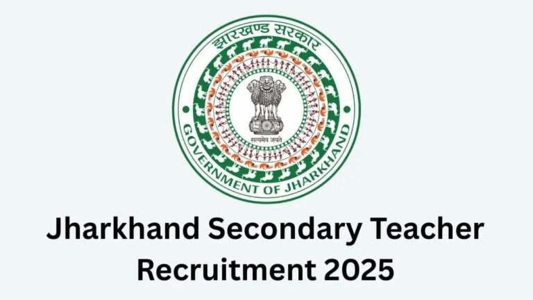 JSSC Teacher Recruitment 2025 