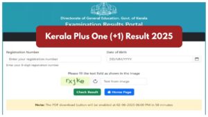 DHSE Kerala Plus One (+1) Result 2025 OUT – How to Download Scorecards Via Roll Number