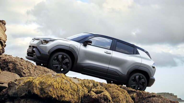 Maruti e Vitara spotted in black before launch with 500 km range and bold design