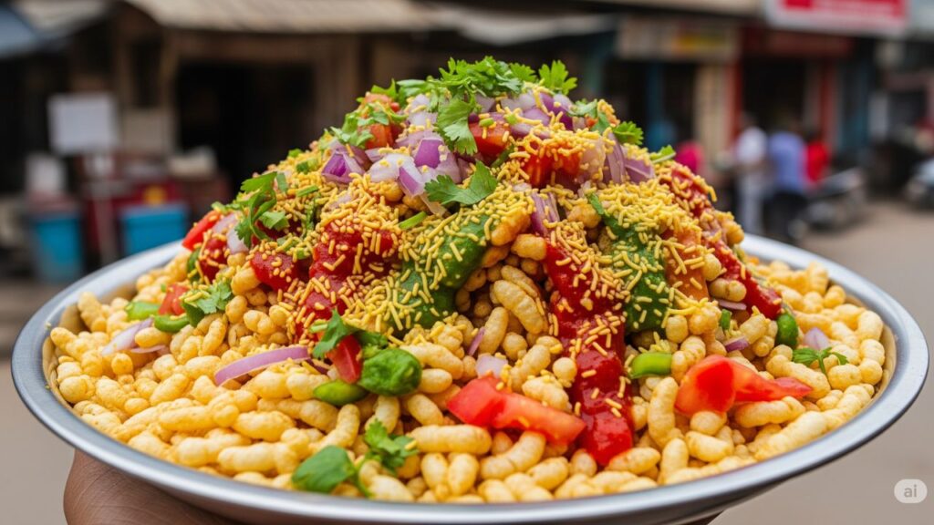 Murmura Bhel Puri Recipe D