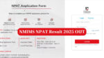 NMIMS NPAT 2025 Result Declared 