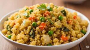 High-Protein Quinoa Upma Recipe: A Weight-Loss Friendly Breakfast Packed with Vitamins & Minerals
