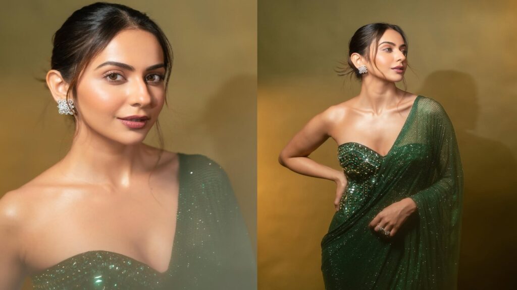 Rakul Preet Singh Slays in Green Saree – Stunning Photos Go Viral