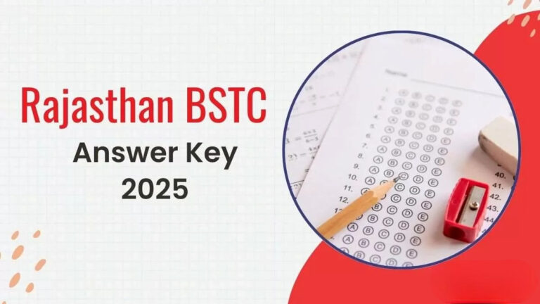 Rajasthan BSTC Answer Key 2025 Out
