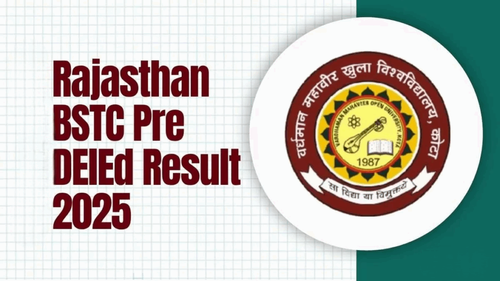 Rajasthan BSTC Pre DElEd Result 2025 Today at 5 PM, Final Answer Key Released a Day Before