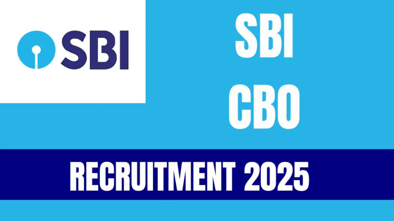 SBI CBO Recruitment 2025