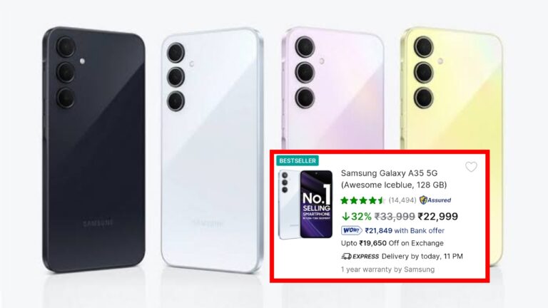 Flipkart Offer: Samsung Galaxy A35 5G At 32% Off With Many Offers! Check Price