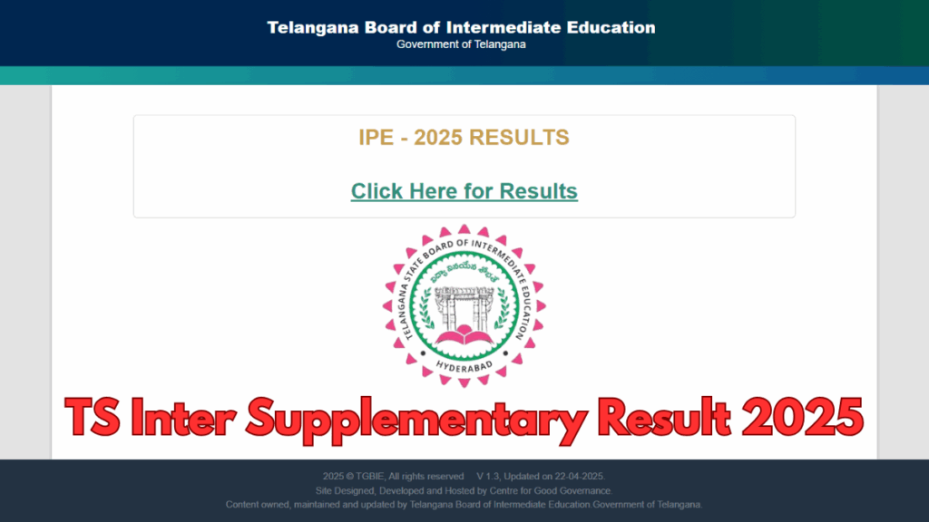 TS Inter Supplementary Result 2025