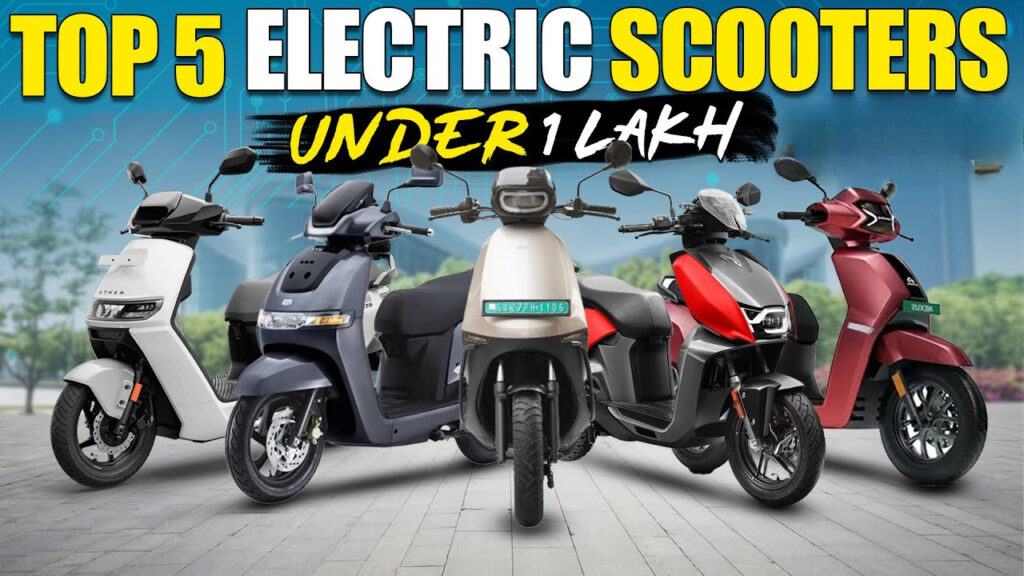 Top 5 Electric Scooters in India Under Rs 1 Lakh