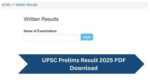 UPSC Prelims Result 2025