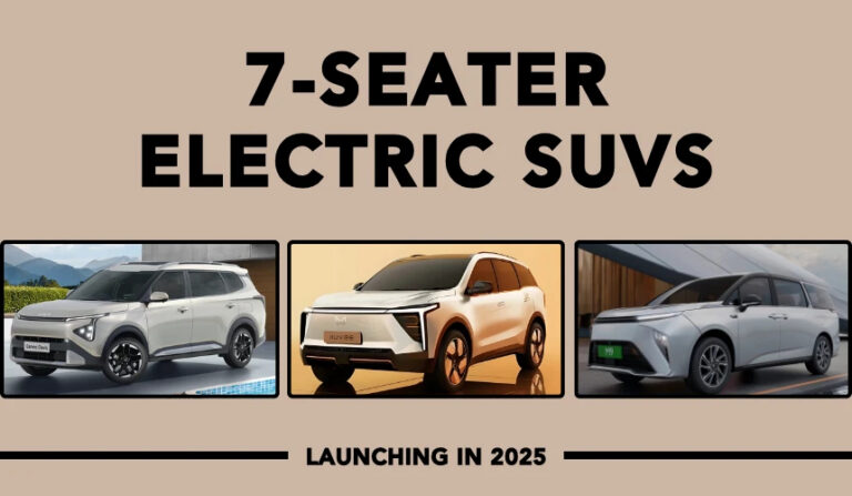 Upcoming 7-Seater Electric SUVs Launching in India by 2025 – Spacious, Sustainable & Family-Ready EVs