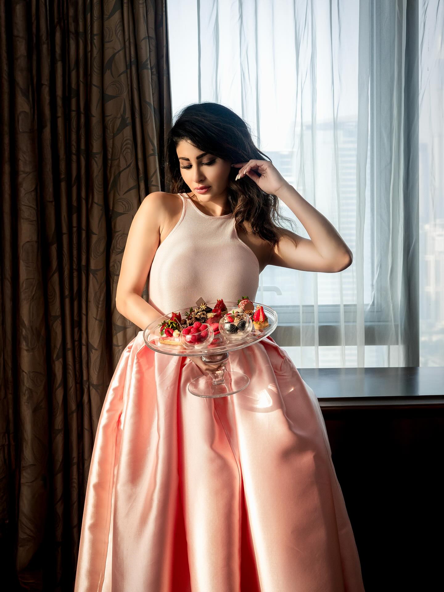Mouni Roy Pink Dress –...