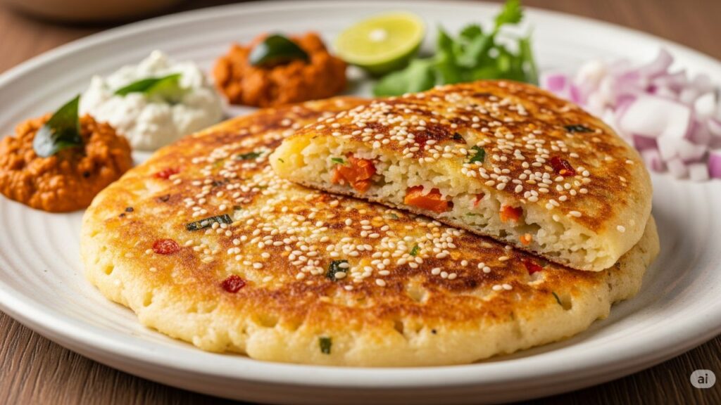 Poha-Semolina Uttapam : 20 मिनट में तैयार होने वाला हेल्दी साउथ इंडियन ब्रेकफास्ट