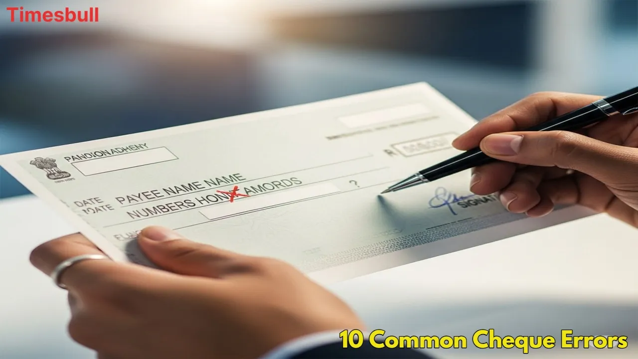 10 Common Cheque Errors