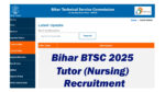 BTSC Nursing Tutor Recruitment 2025