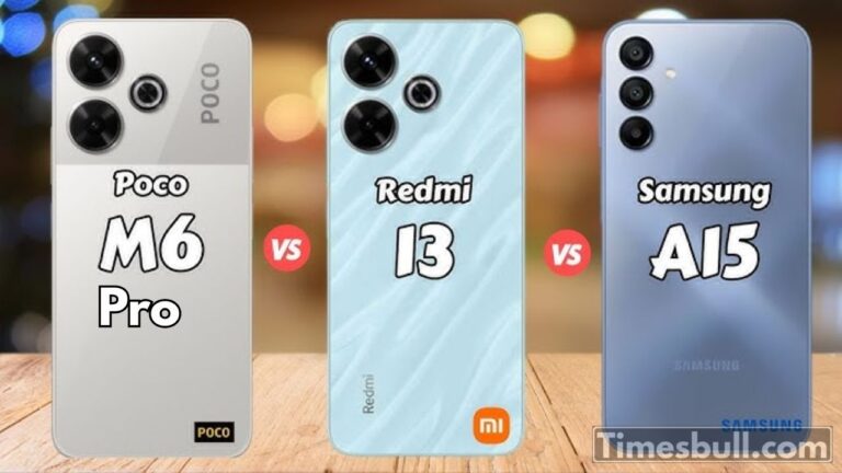 Samsung Galaxy A15 5G vs Redmi Note 13 vs Realme 12 5G vs POCO M6 Pro vs Moto G Power