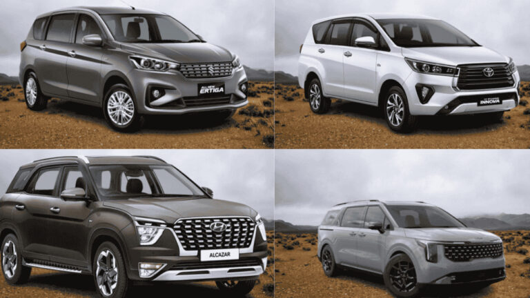 Best 7-Seater Family Cars in 2025 : Top Picks for Long Drives & Big Families