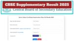 CBSE Supplementary Result 2025