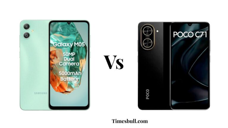 Samsung Galaxy M05 vs Poco C71: Which Rs 6,499 Phone Offers More?