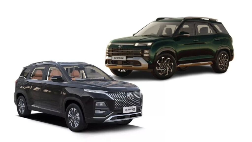 Hyundai Alcazar vs MG Hector Plus