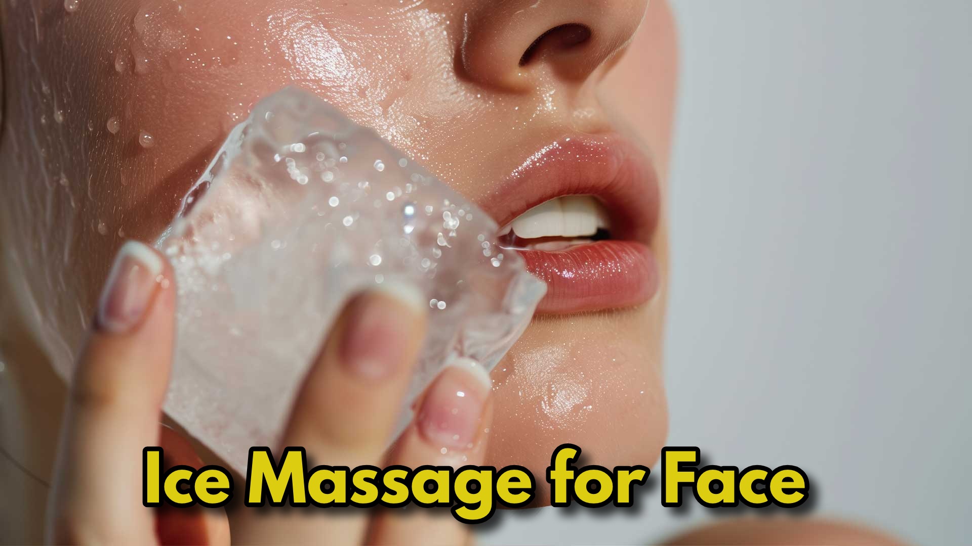 This 2-Minute Ice Facial Routine...