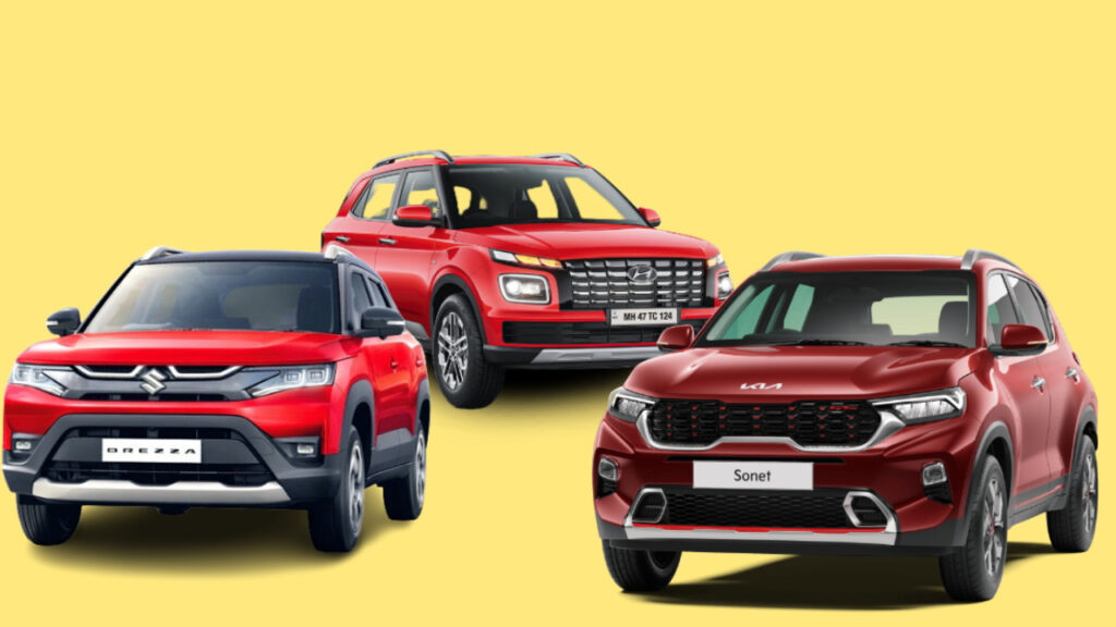 Kia Sonet vs Maruti Brezza vs Hyundai Venue : Which Compact SUV Should You Buy in 2025?