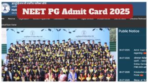 NEET PG Admit Card 2025 OUT – Direct Link to Download at natboard.edu.in
