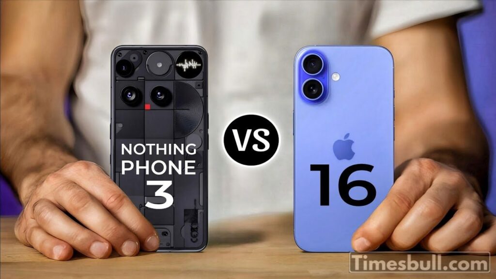 Nothing Phone 3 vs iPhone 16