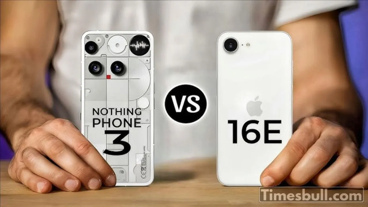 Nothing Phone 3 Vs Iphone 16e