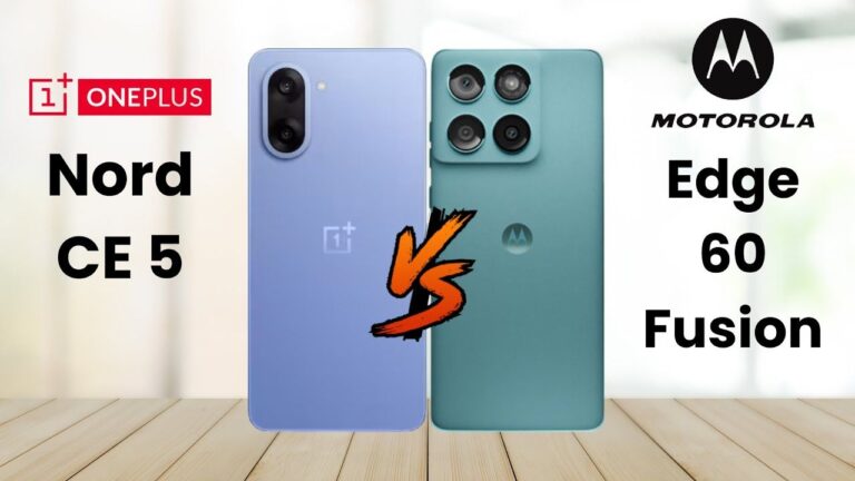Motorola Edge 60 Fusion or OnePlus Nord CE 5 5G? Find Out Which One to Buy Now