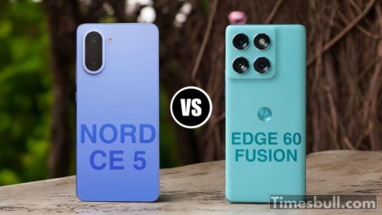 OnePlus Nord CE 5 vs Motorola Edge 60 Fusion: Which is the best under ₹ 25,000?