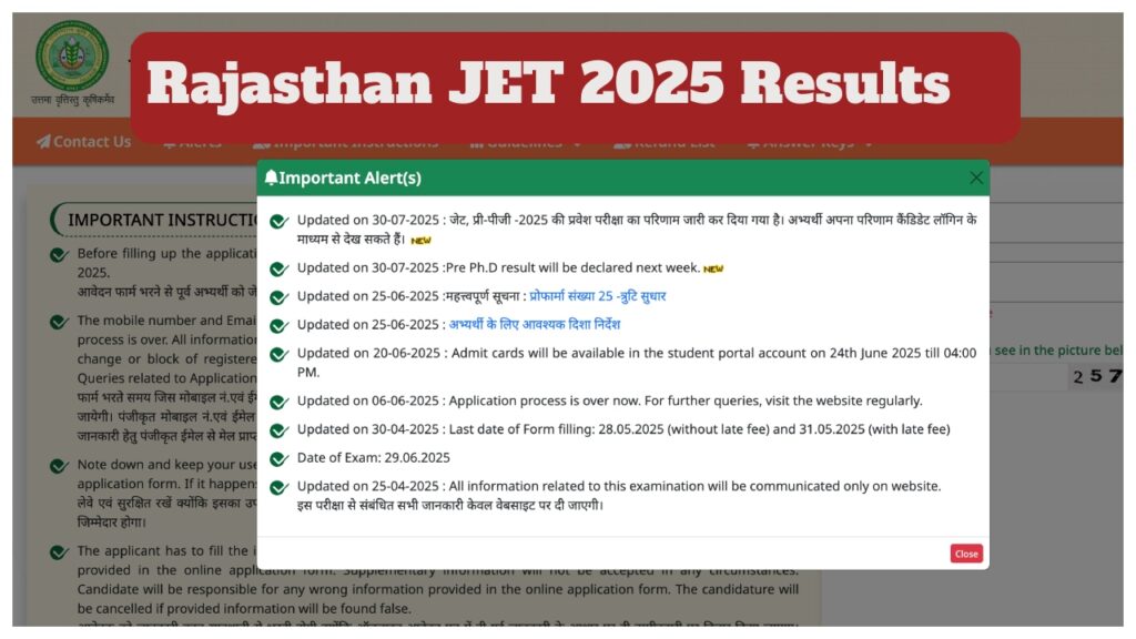 Rajasthan JET 2025 Results 1024x576