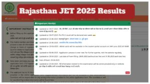 Rajasthan JET 2025 Results Released – Check Your Scorecard on jetskrau2025.com