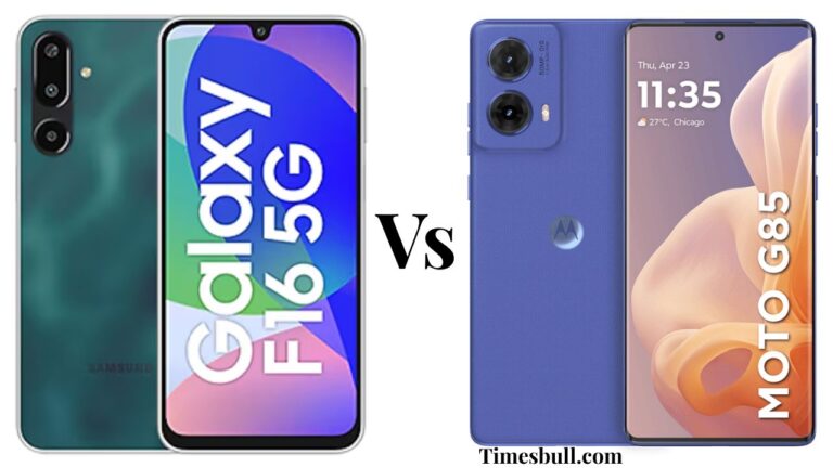 Samsung Galaxy F16 5G vs Motorola Moto G85