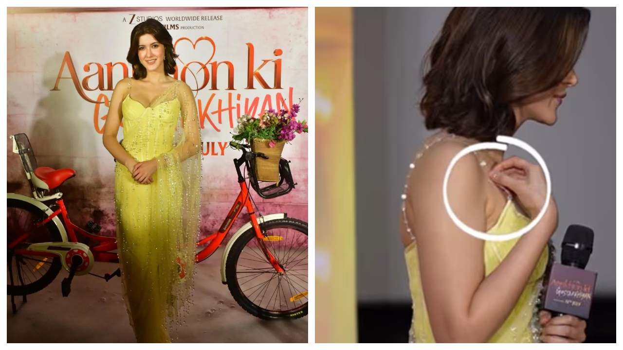 Shanaya Kapoor’s Blouse Strap Breaks...