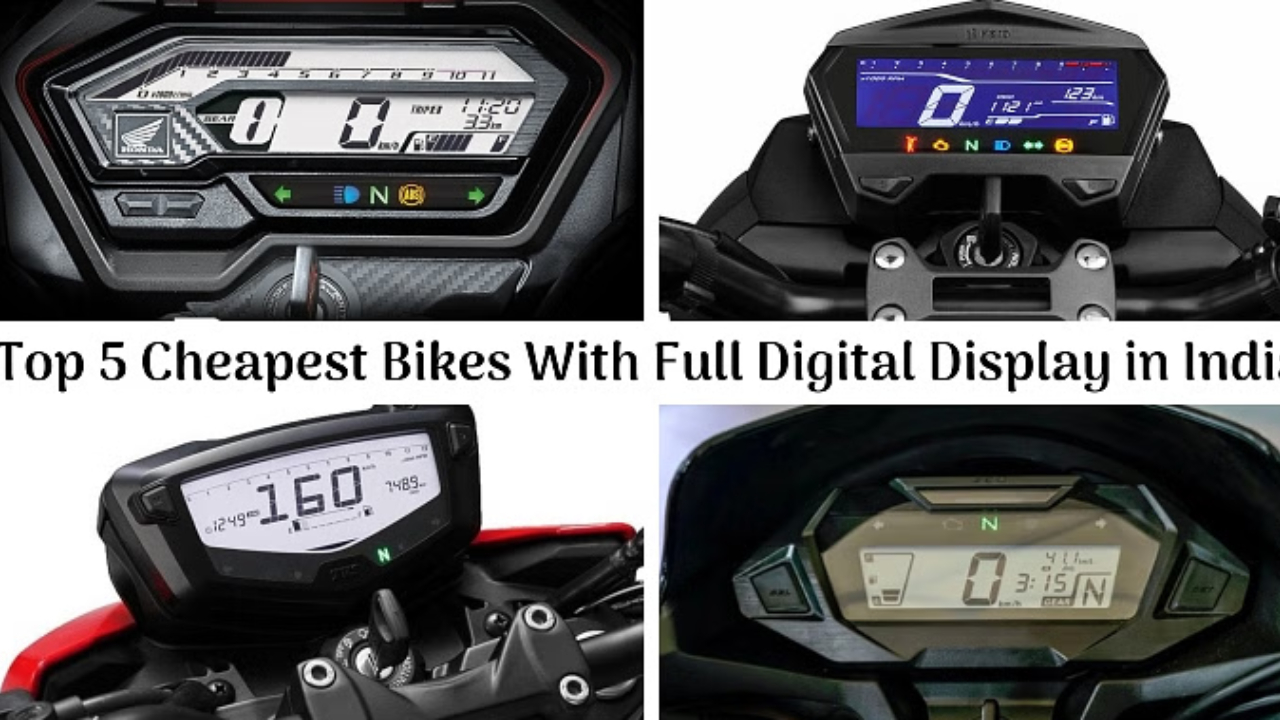 Top 4 Bikes with Digital...
