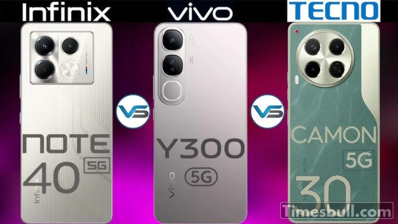 Vivo Y300 5g Vs Infinix Note 40 5g Vs Tecno Camon 30 5g
