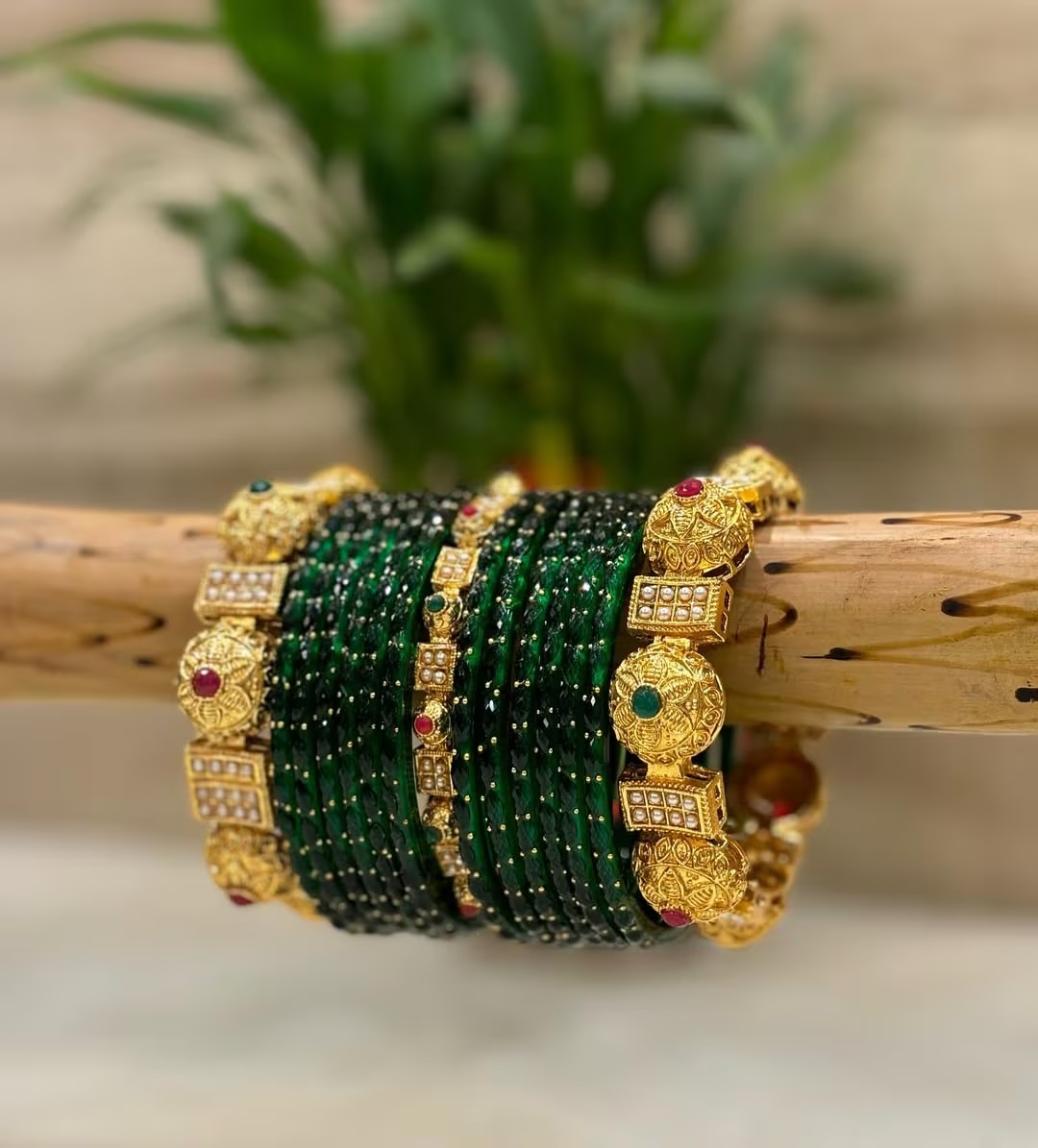 Green Bangles Look Incomplete Without...