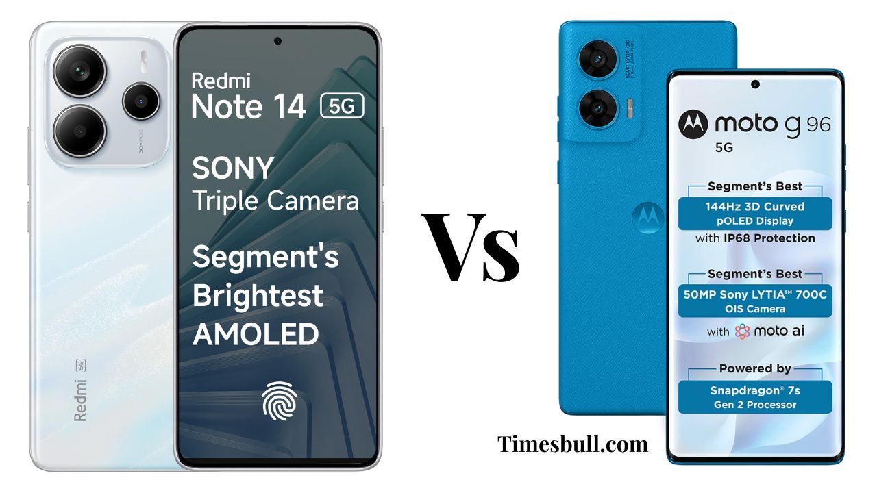 Xiaomi Redmi Note 14 Vs Motorola Moto g96 5g