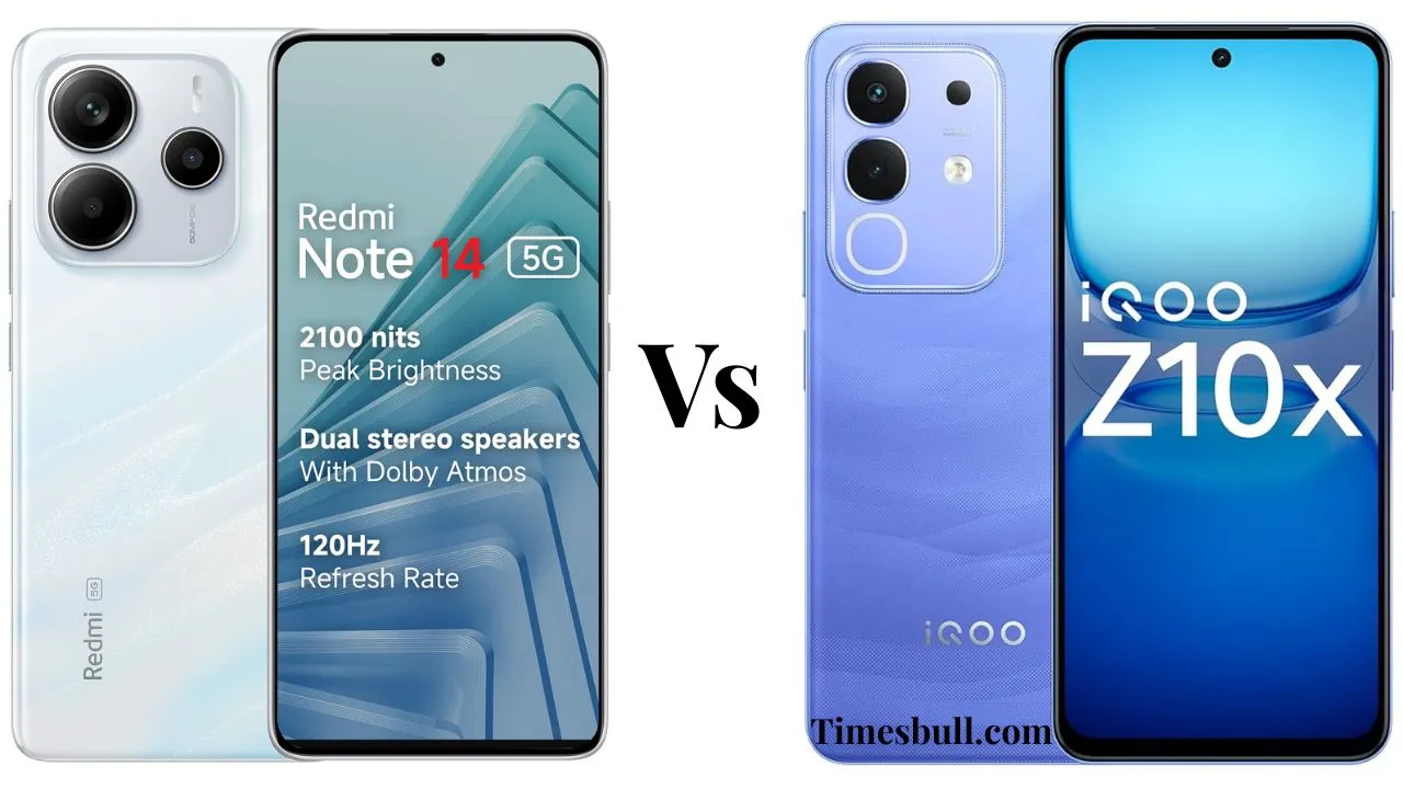 Xiaomi Redmi Note 14 Vs Iqoo Z10x 5g