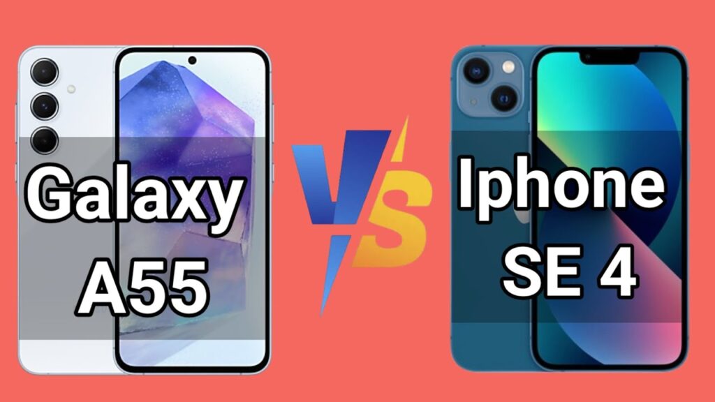 iPhone SE 4 (2025) vs Samsung Galaxy A55 : Budget Powerhouses Compared -Check Details