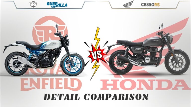 Royal Enfield Guerrilla 450 vs Honda CB350 : Battle of the Modern Classics in 2025