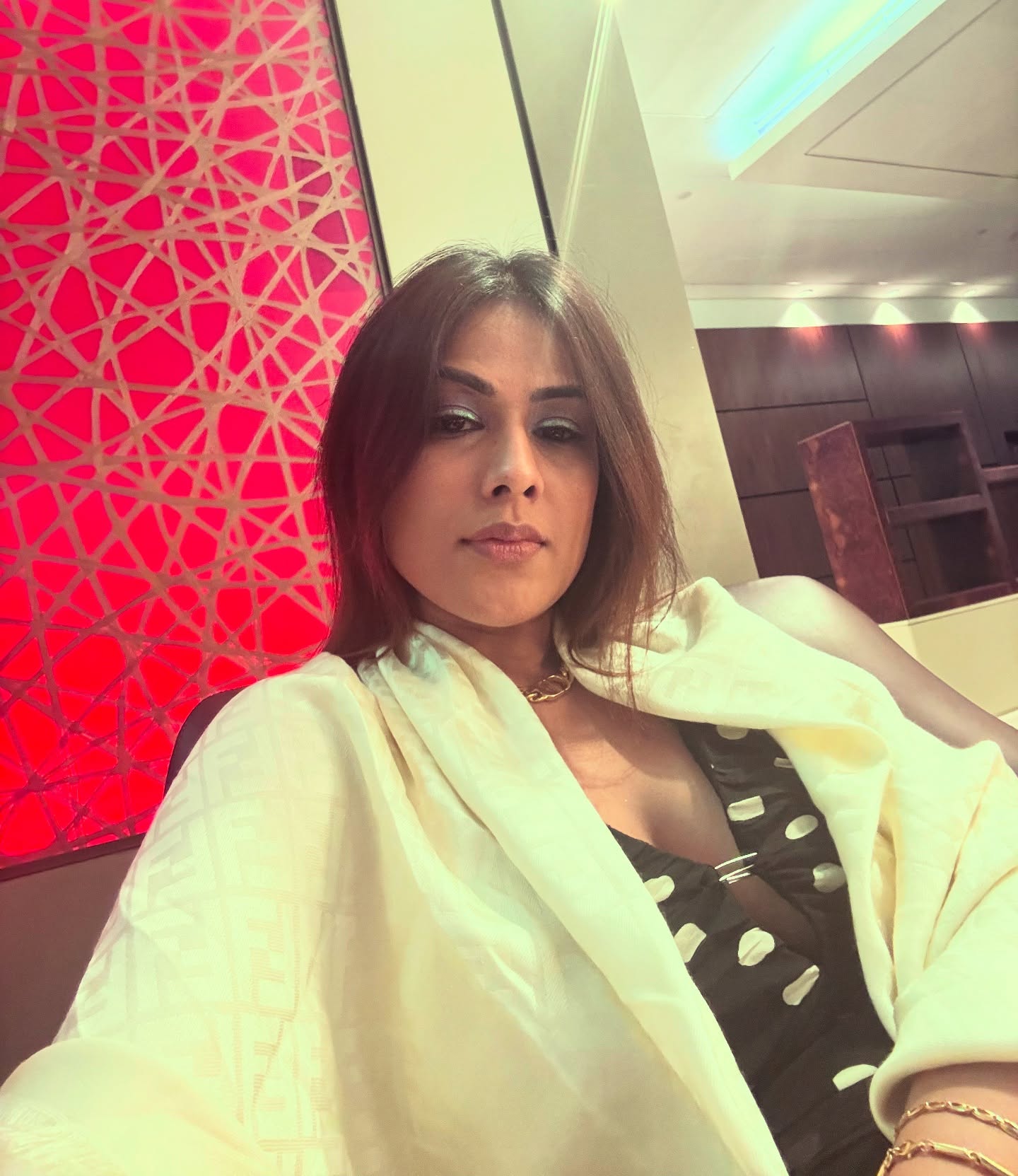 Nia Sharma Flaunts Her Cleavage...
