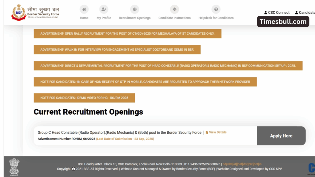 BSF Recruitment for 1121 Posts, 12th Pass Candidates can apply, Know Process