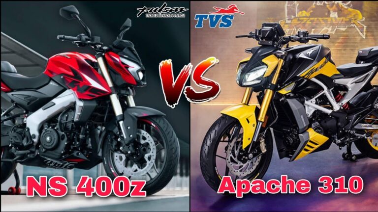 Bajaj Pulsar NS400Z vs TVS Apache RTR 310 – Ultimate Streetfighter Performance Showdown 2025