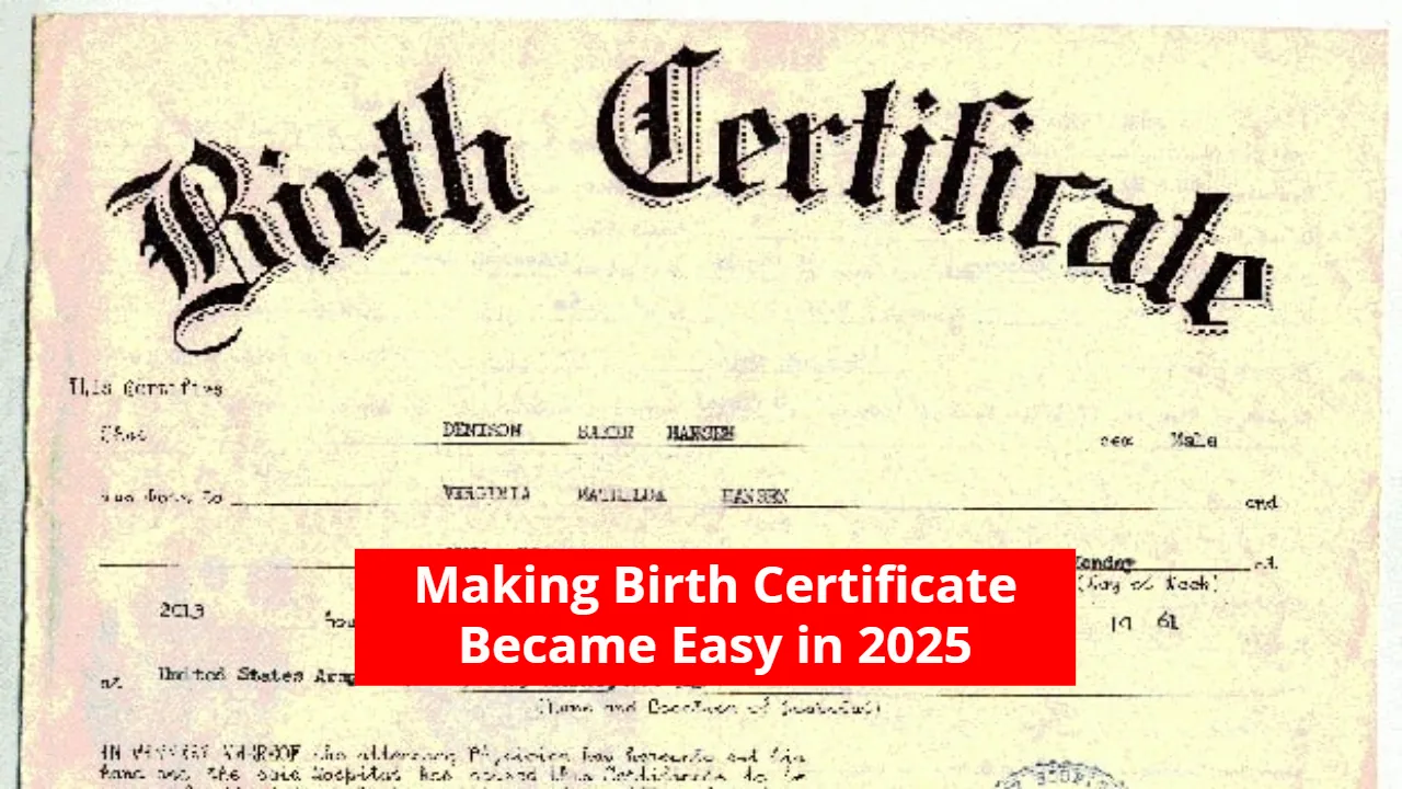Birth Certificate 2025