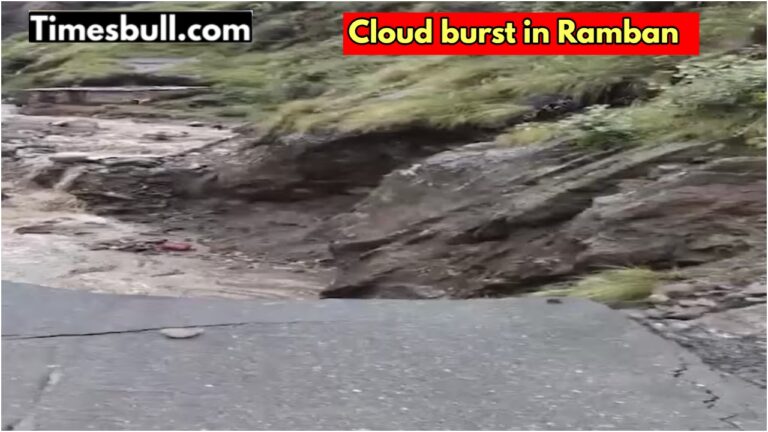 Cloud burst in Ramban, Jammu, causing devastation, 3 dead