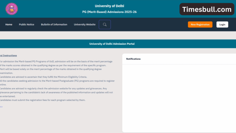 Delhi University UG Spot Round 1 Results 2025 Released at pg-merit.uod.ac.in – Don’t Miss These Important Steps!