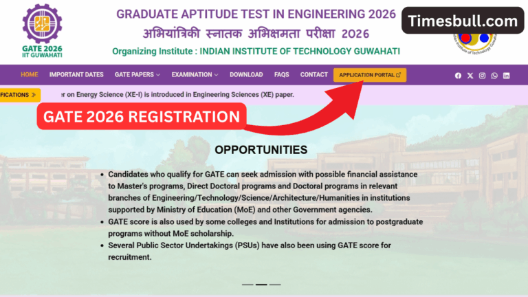 GATE 2026 Registration Opens at gate2026.iitg.ac.in- Check Dates and Fees